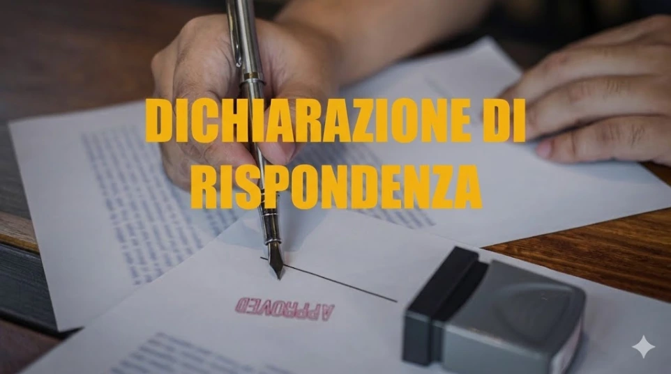 dichiarazione rispondenza